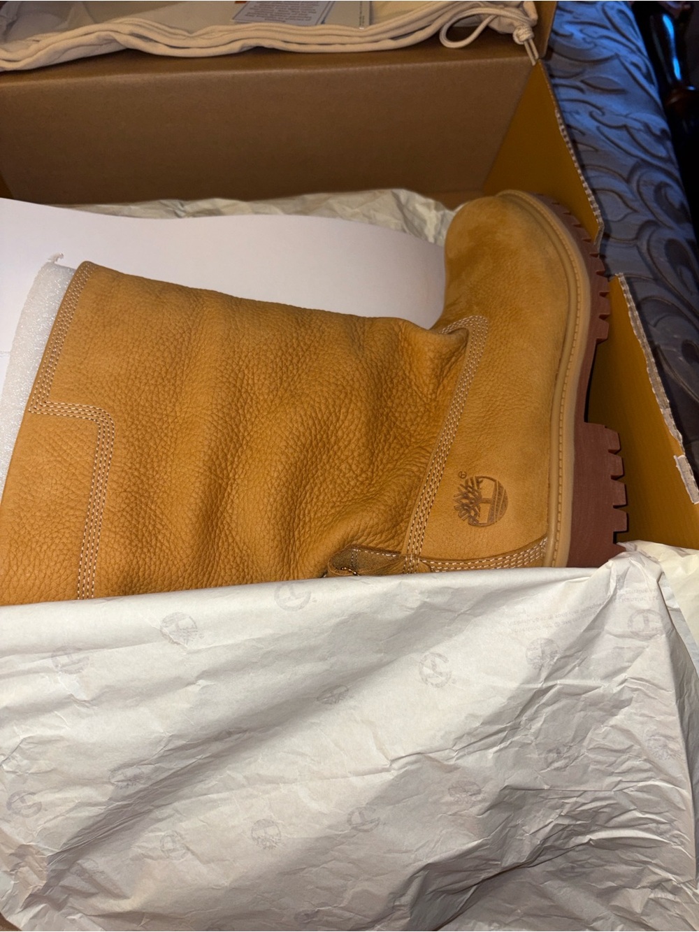 Timberland x TELFAR Premium Unisex Pull-On Boots NIB Wheat M6/W8